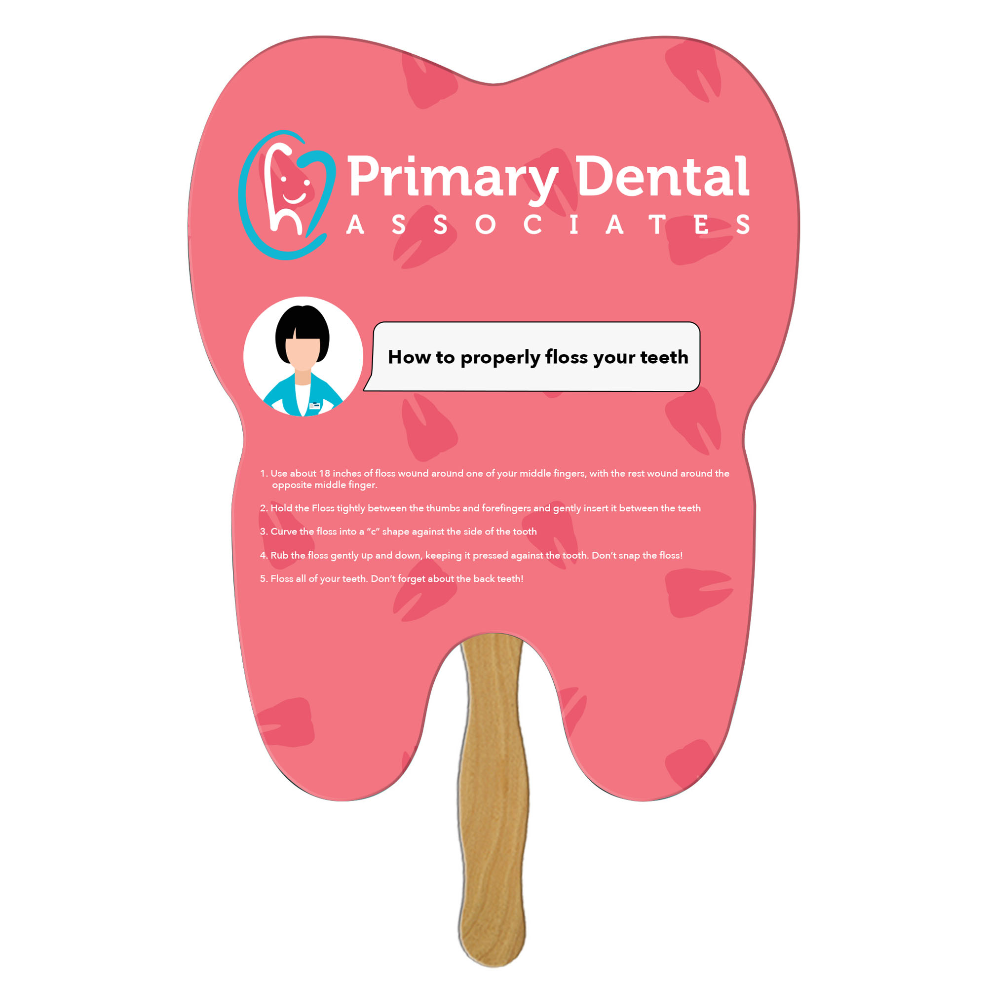 Product Photo 1 Tooth Hand Fan