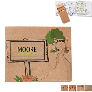 Coloring Book & 6 Color Pencil Set - JN4014