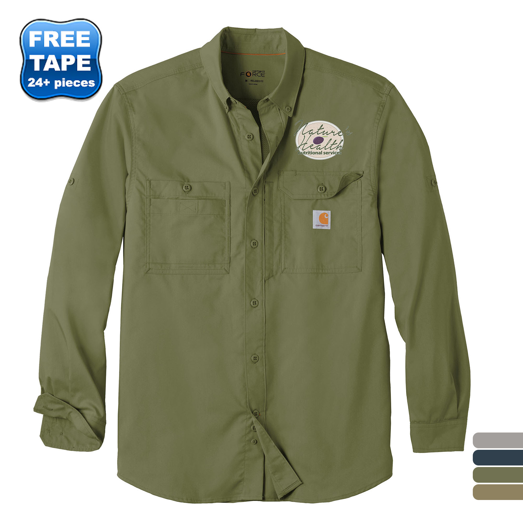 Product Photo 1 Carhartt Force® Ridgefield Solid Long Sleeve Shirt