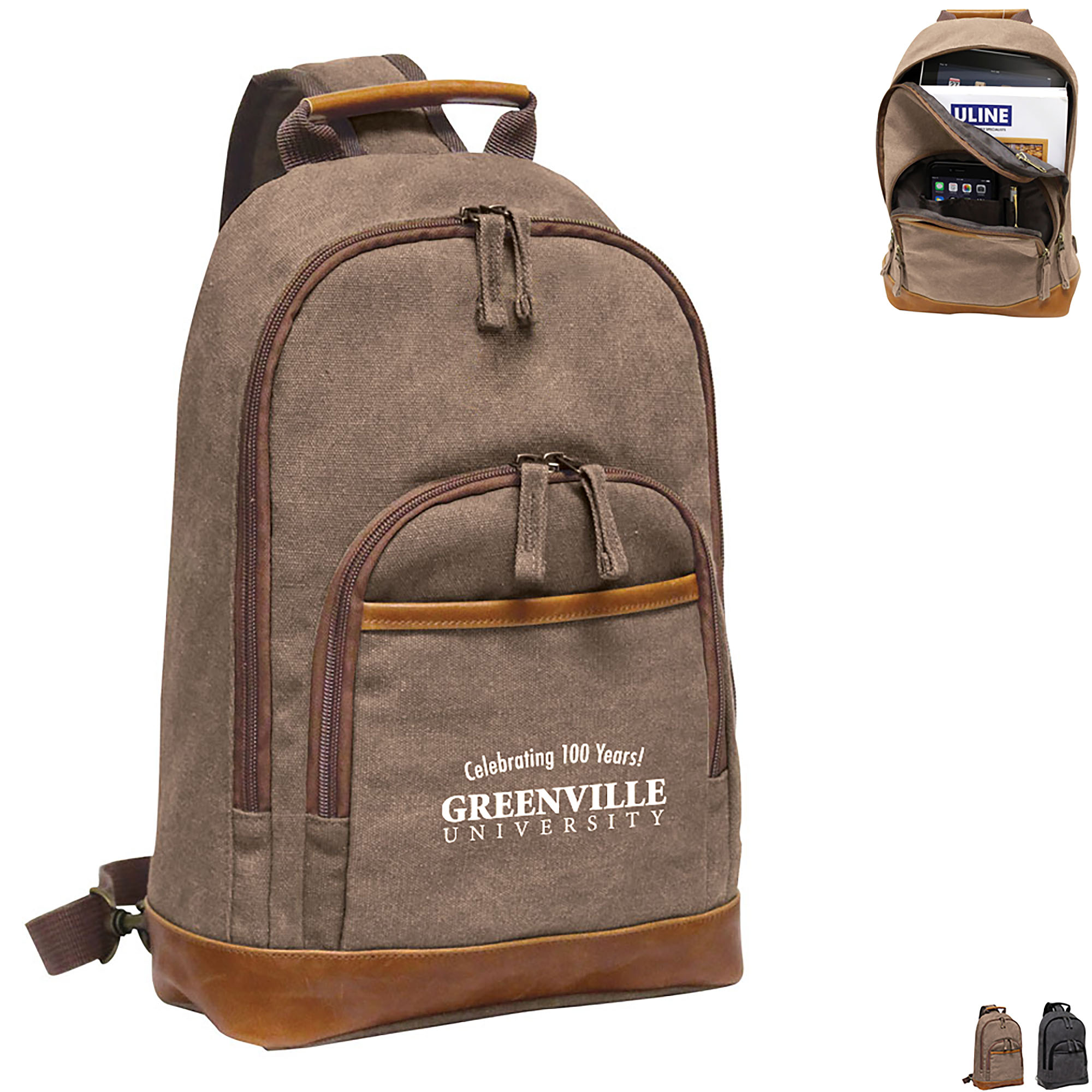 Product Photo 1 Slim Sling Stonewashed Canvas Backpack