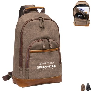 Slim Sling Stonewashed Canvas Backpack - GH4190