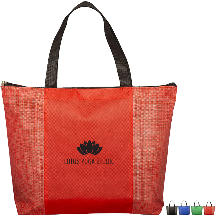 Product Photo 1 Tonal Non-Woven Zipper Top Tradeshow Tote