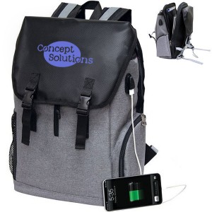 Impulse USB Polycanvas Computer Backpack - GH4255