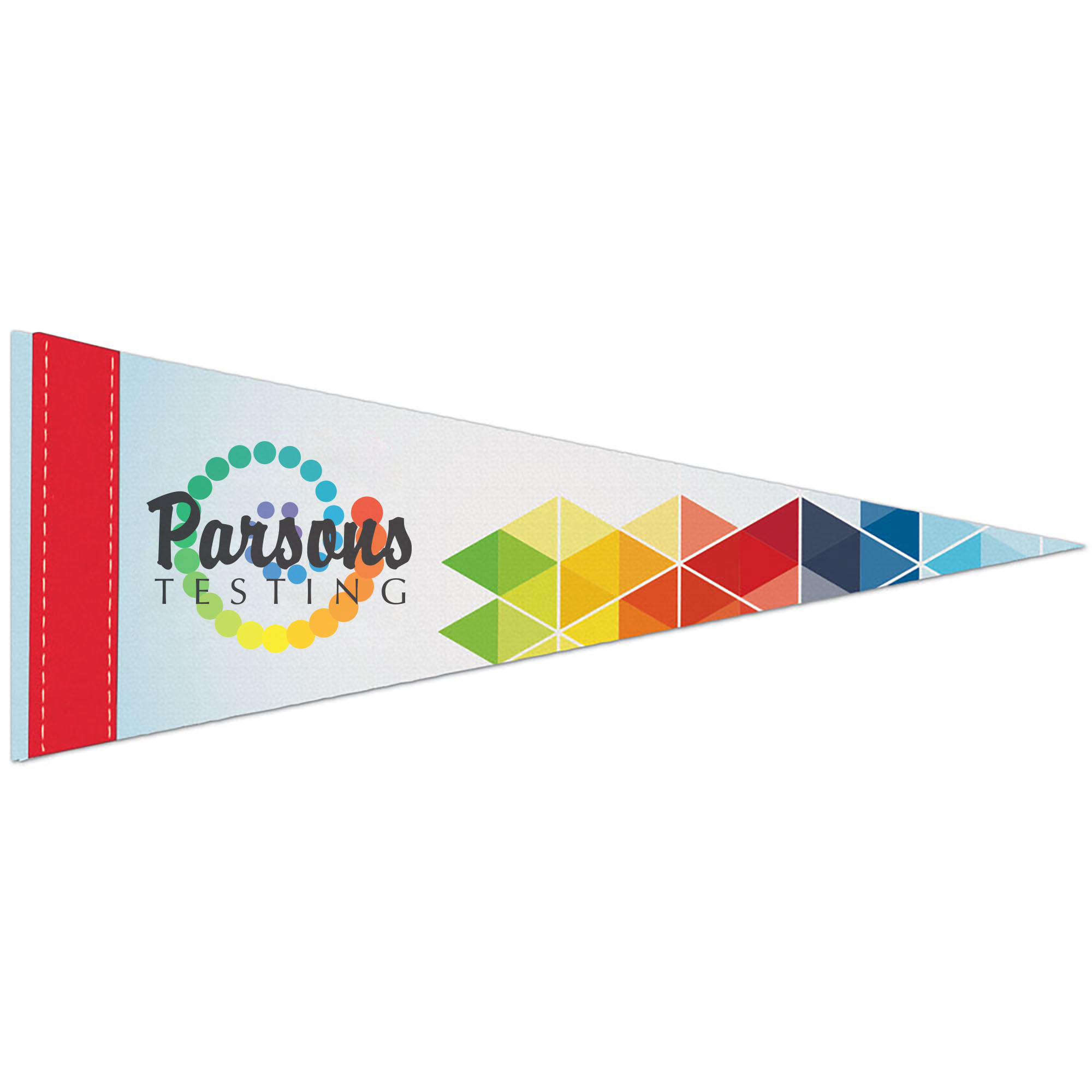 Product Photo 1 Premium Felt Pennant w/ Full Color Imprint, 4" x 10"
