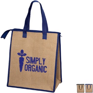 Insulated Natural Jute Cooler Tote - PM1400