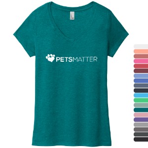 District® Perfect Tri® Ladies' Triblend V-Neck Tee - WJ5525