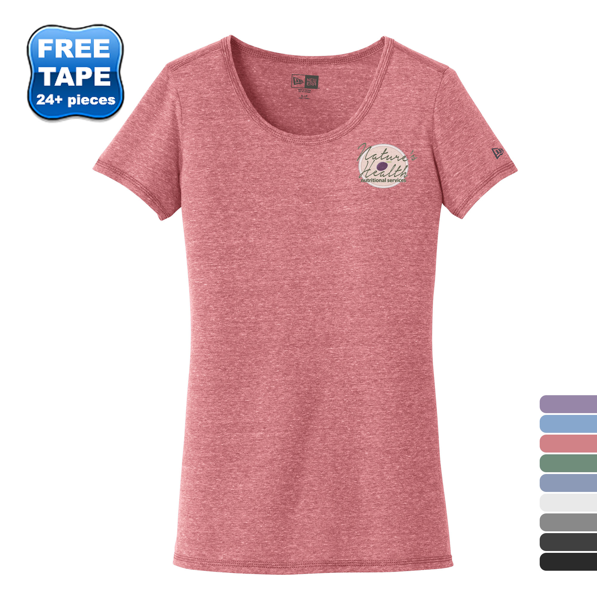Product Photo 1 New Era® Ladies' Tri-Blend Performance Scoop Tee