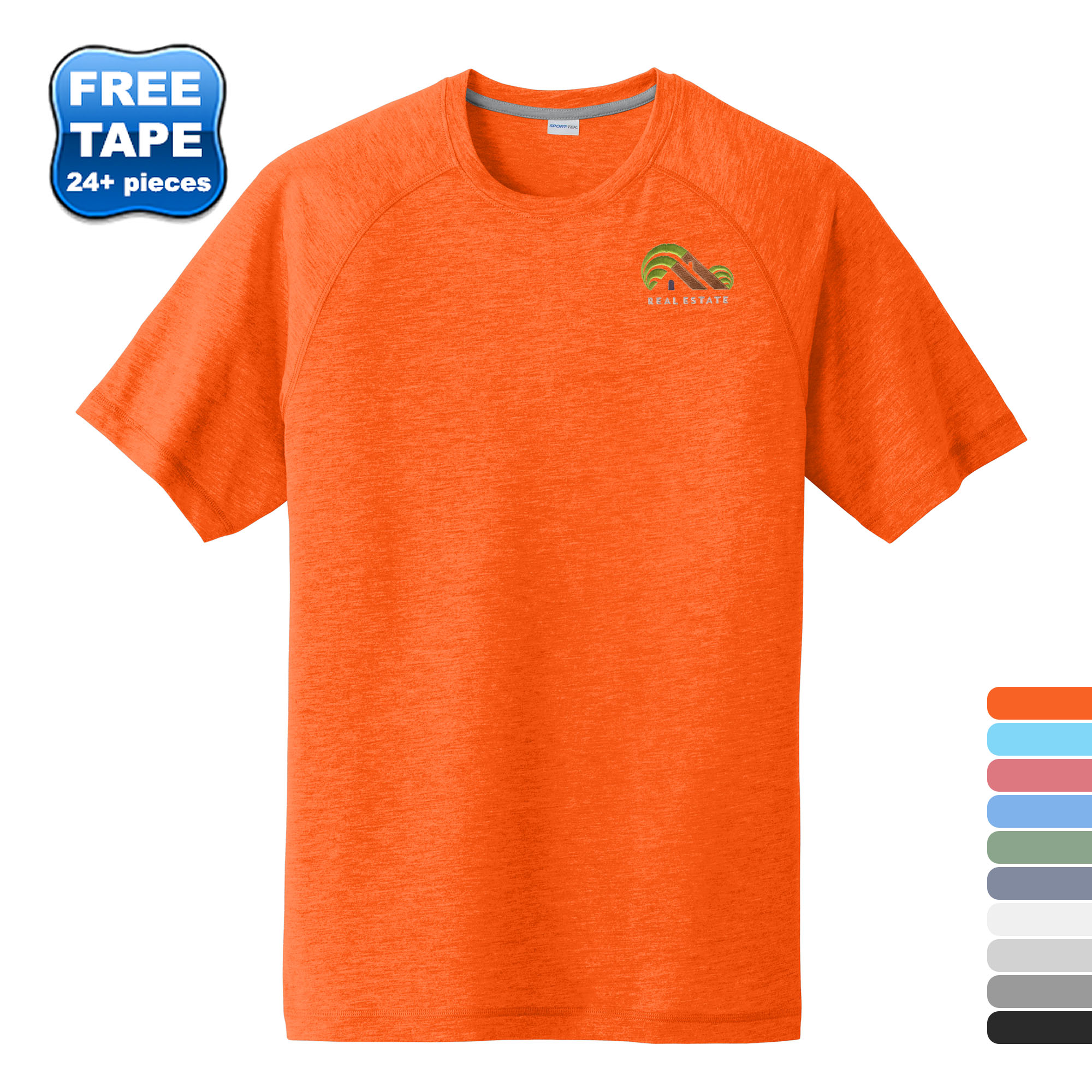 Product Photo 1 SportTek® PosiCharge® Men's Triblend Wicking Raglan Tee