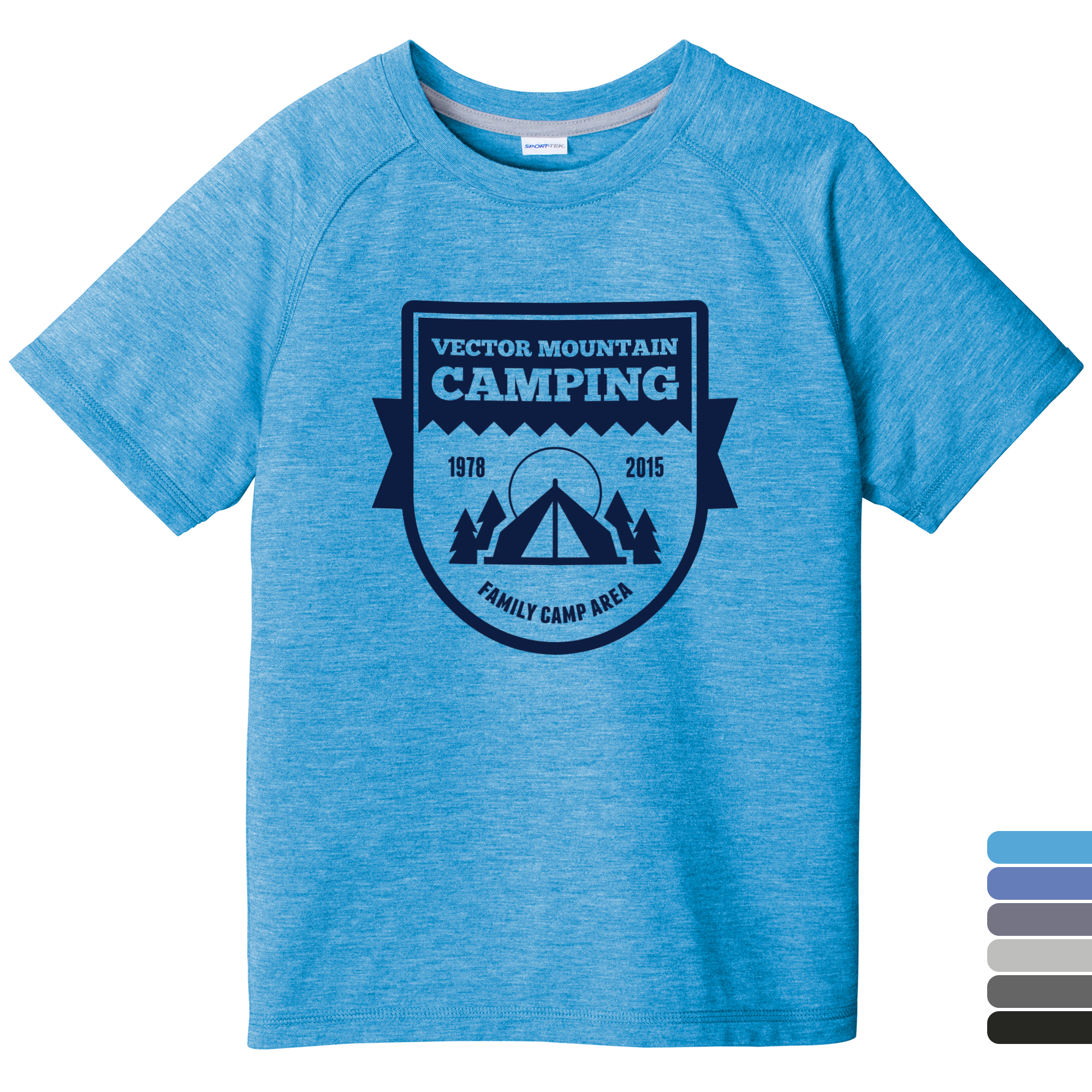 Product Photo 1 Sport-Tek ® PosiCharge ® Youth Triblend Wicking Raglan Tee