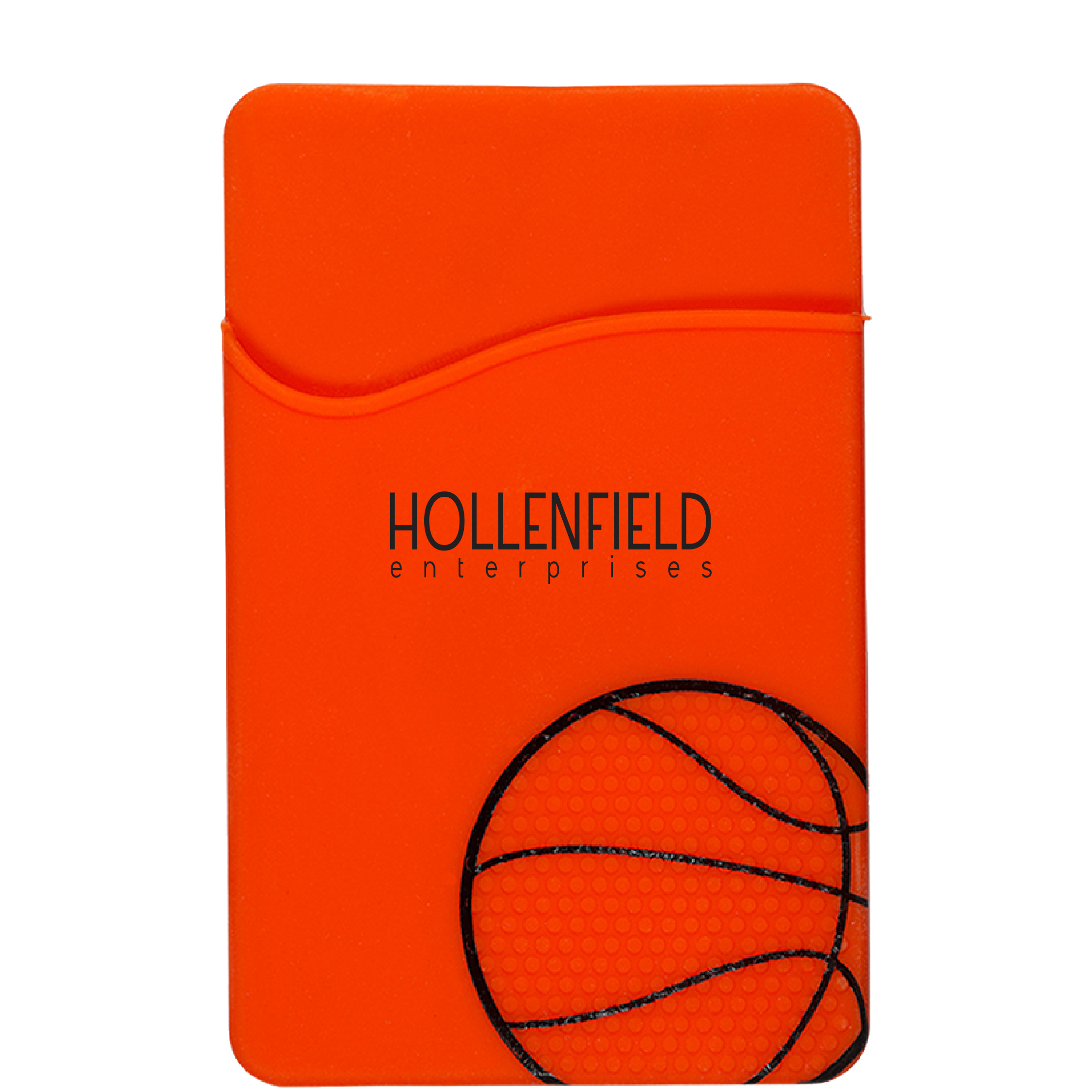 Product Photo 1 Sport-Themed Silicone Phone Pocket - Basketball