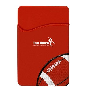 Sport-Themed Silicone Phone Pocket - Football - PM1434