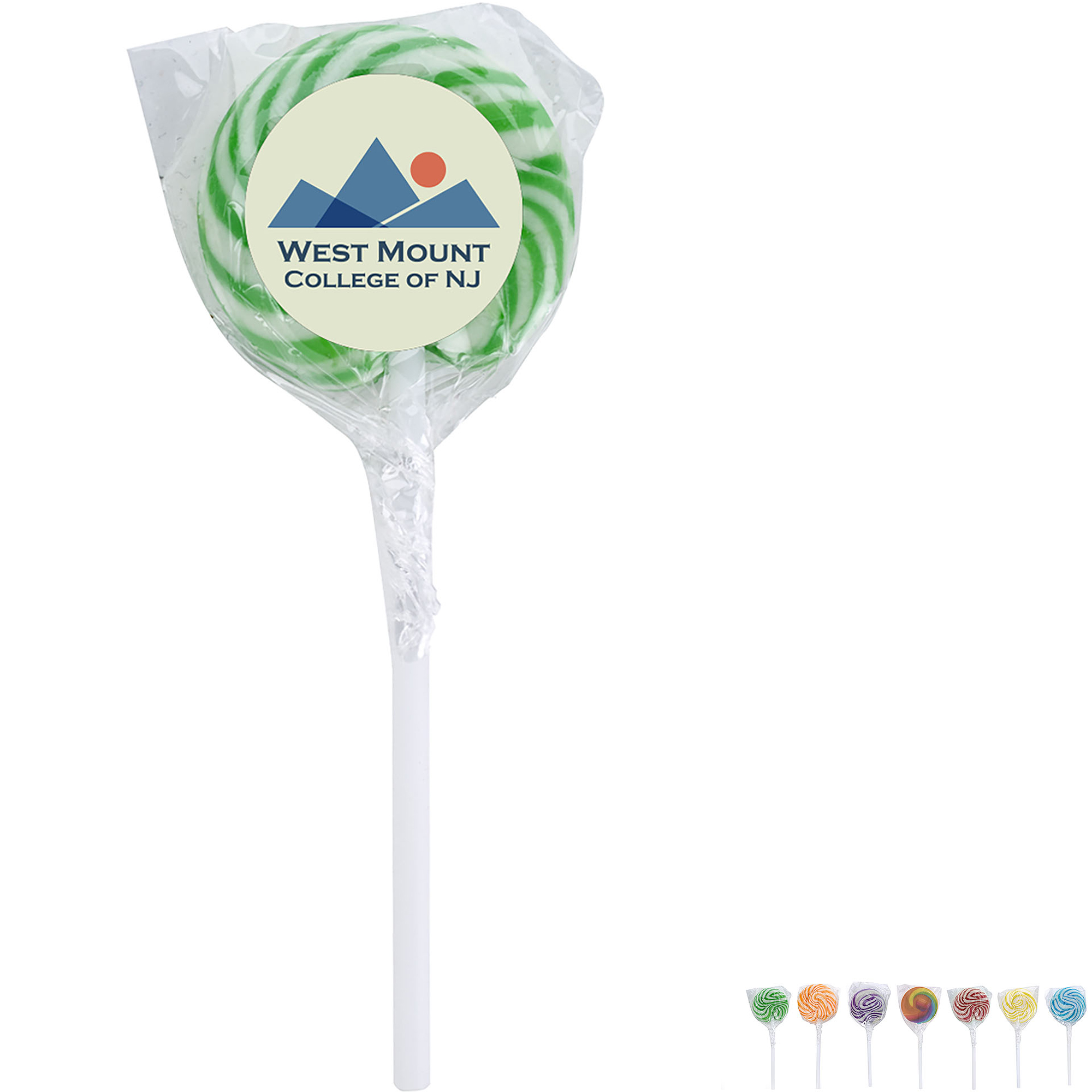 Product Photo 1 Swirl Lollipop w/ Round Label