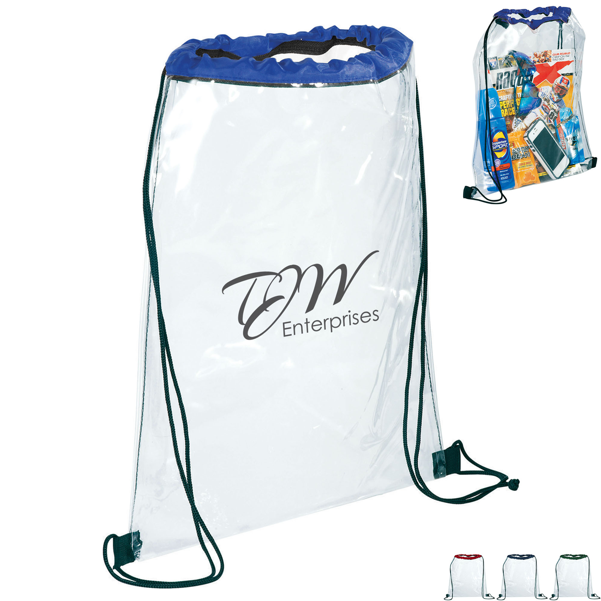 Product Photo 1 Rally Clear Drawstring Bag