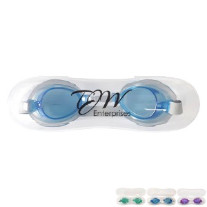 Deluxe Adult Swim Goggles with Case - CL1160