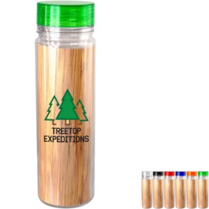 Clear View Insulated Bottle w/ Flat Top Lid, 18oz. - AL7066