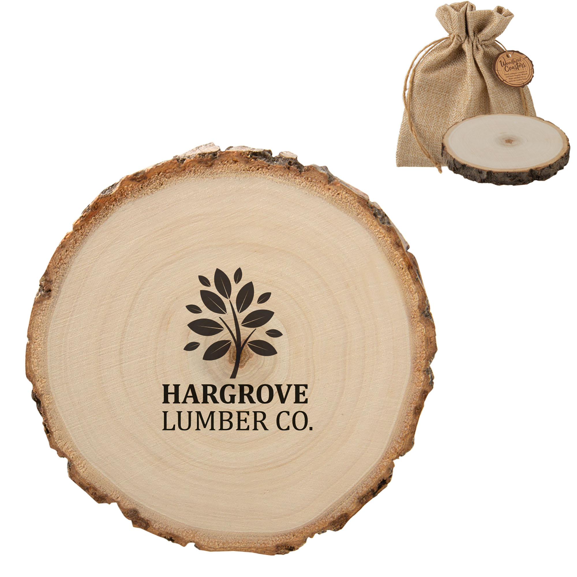 Product Photo 1 Woodlands Poplar Wood Coaster