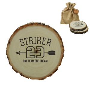 Woodlands Poplar Wood Coaster Duo - IL2735