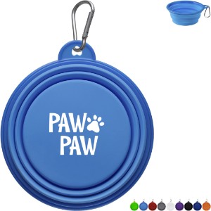 Collapsible Silicone Pet Bowl w/ Carabiner - IL2727