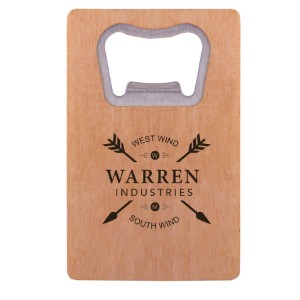 Wood Credit Card Size Bottle Opener - IL2736