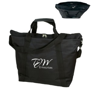 Convenient Zippered Polyester Tote - ZR1415