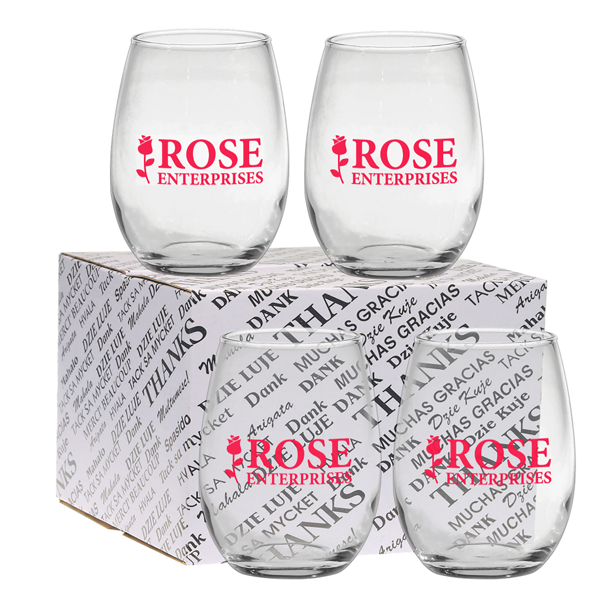 Product Photo 1 Stemless Wine Glass Set, 15 oz.