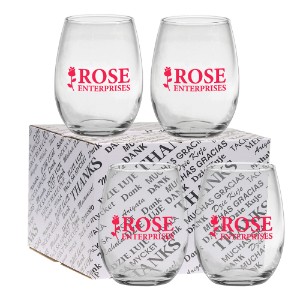 Stemless Wine Glass Set, 15 oz. - GA1563