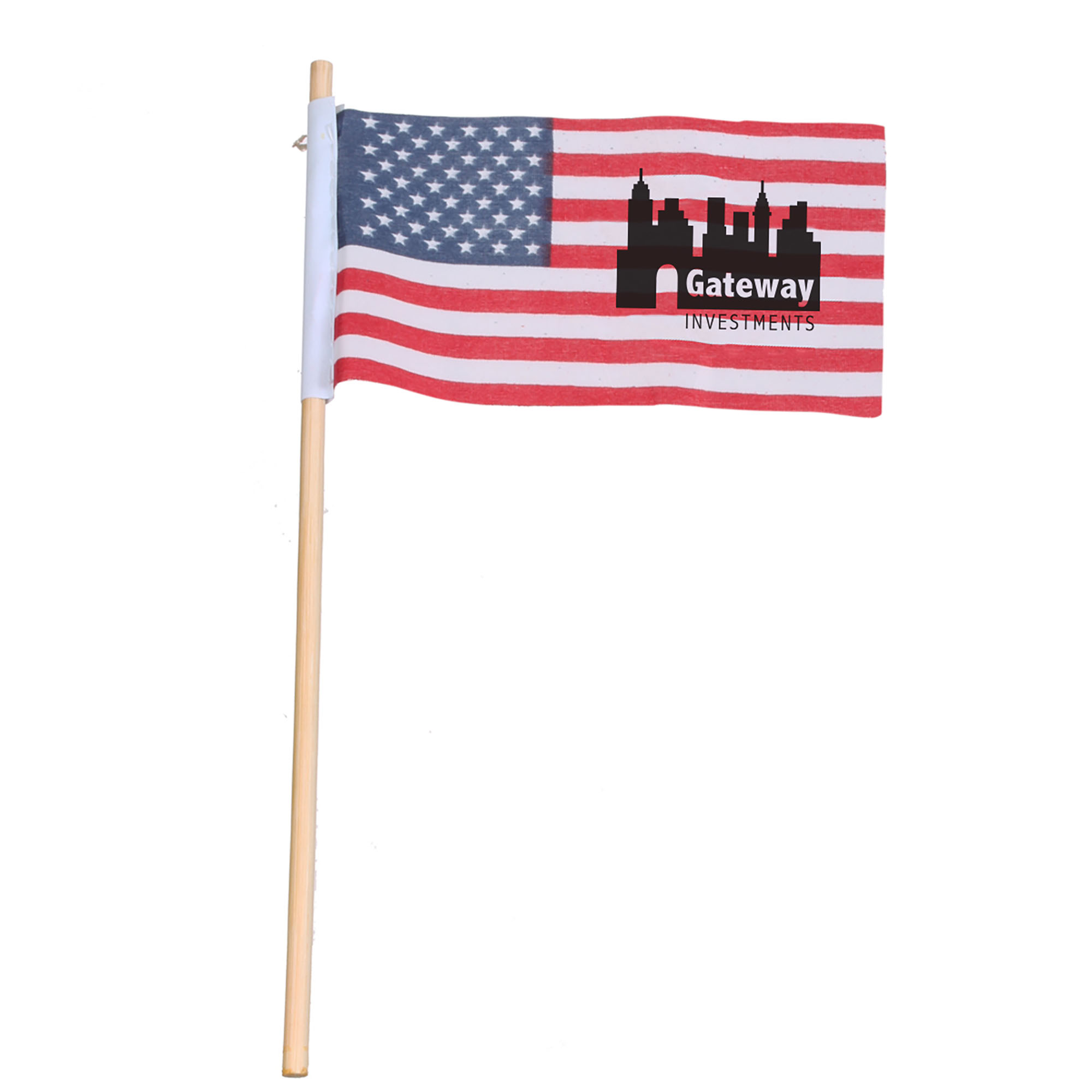 Product Photo 1 USA Flag with Wood Stick, 3" x 5"
