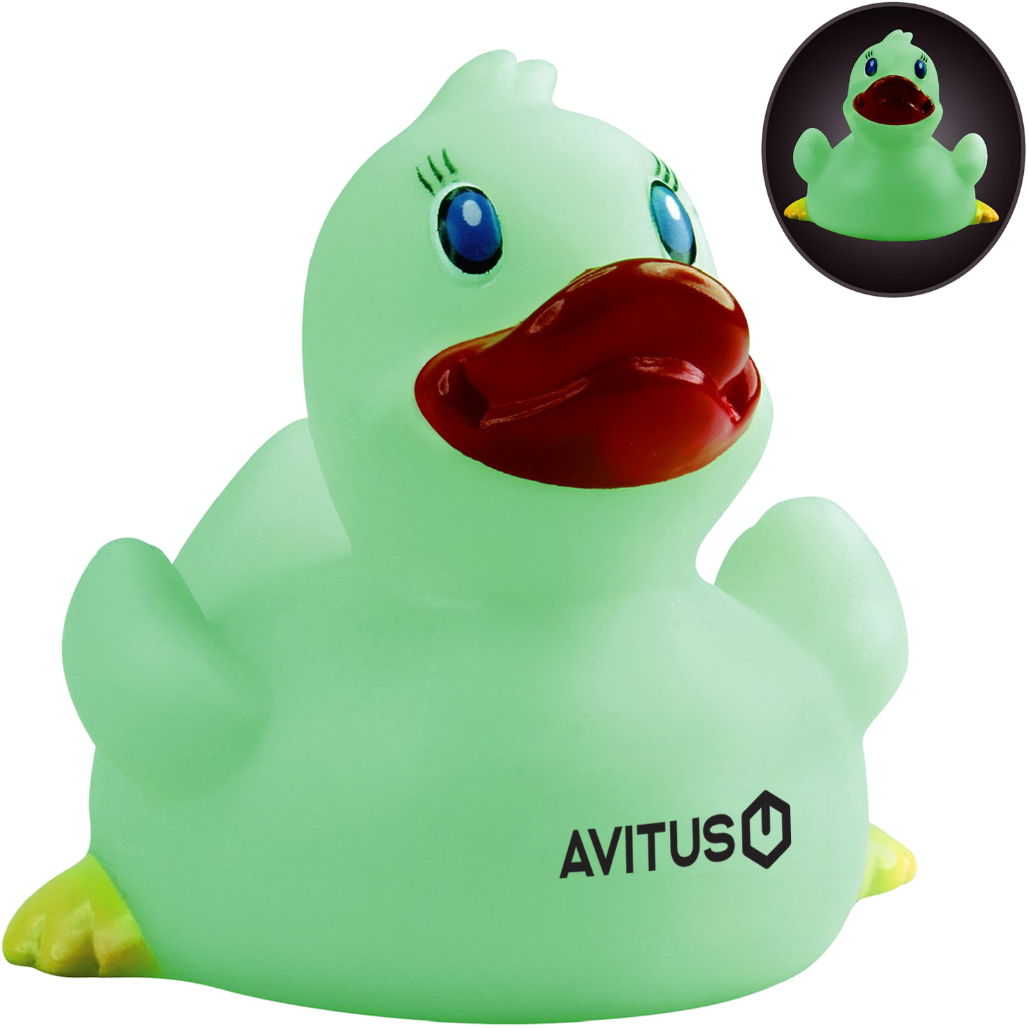 Product Photo 1 Glow-in-the-Dark Rubber Duck