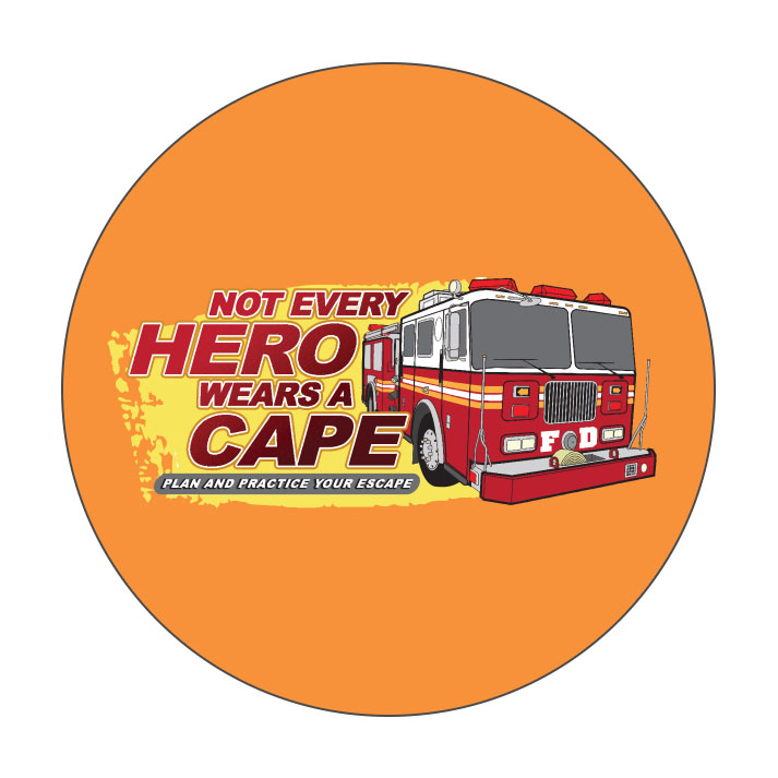 Product Photo 1 Not Every Hero Wears A Cape Sticker Roll, Stock