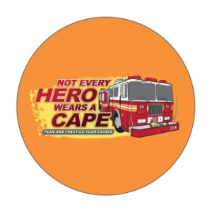 Not Every Hero Wears A Cape Sticker Roll, Stock - SMD795