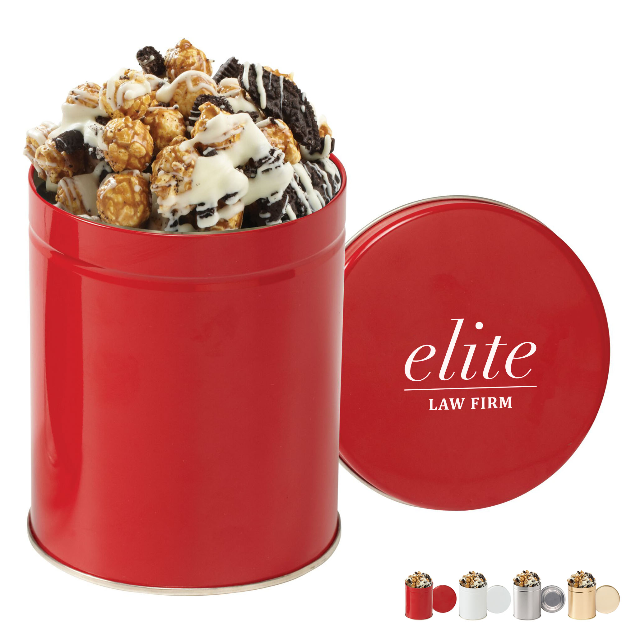 Product Photo 1 Gourmet Cookies & Cream Popcorn Tin, Quart