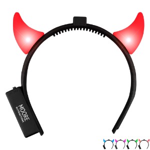 Light Up LED Devil Horn Headband - AH1045
