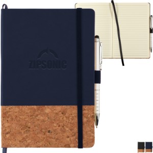 Lucca Cork Hard Bound JournalBook™, 8-1/2" x 5-1/2" - LD5715