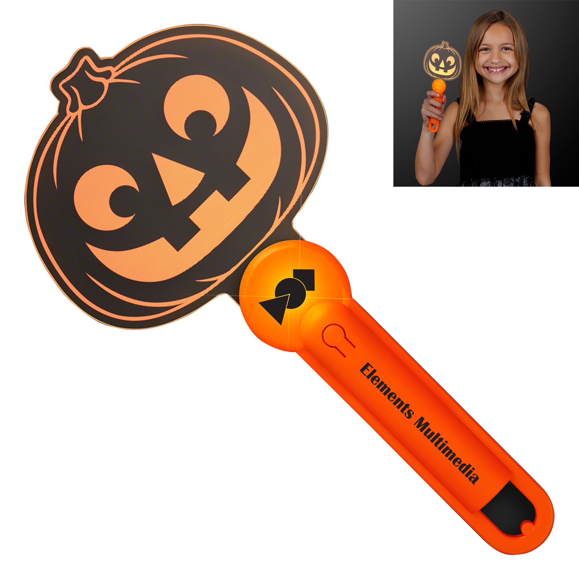 Product Photo 1 Halloween Pumpkin Light Up Acrylic Wand