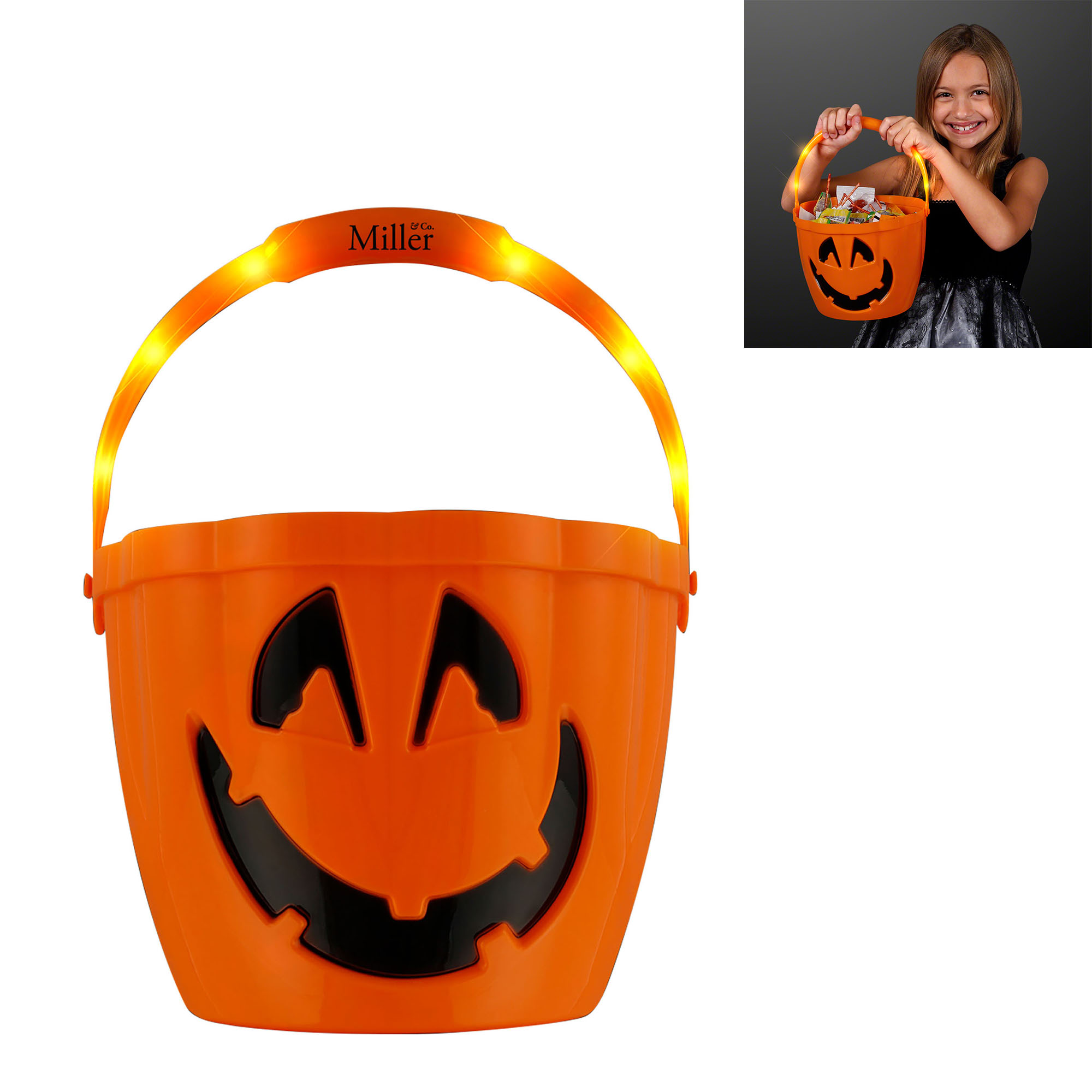 Product Photo 1 Light Up LED Halloween Trick-or-Treat Bucket