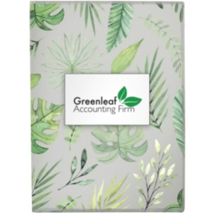 Leaf Design Notebook, 5" x 7" - AL7123