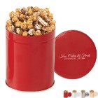 Photo 4 Gourmet Chocolate Pretzel Popcorn Tin, Quart