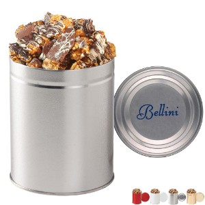 Gourmet Chocolate Pretzel & Potato Chip Popcorn Tin, Quart - MD8513
