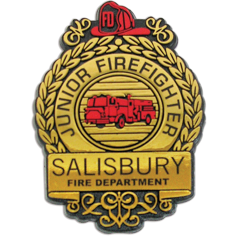 Product Photo 1 Junior Firefighter Badge, Clip Backing, Custom