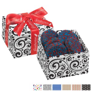 Chocolate Covered Oreo® 5 Piece Gift Box with Corporate Mix & Match Sprinkles - MD8601