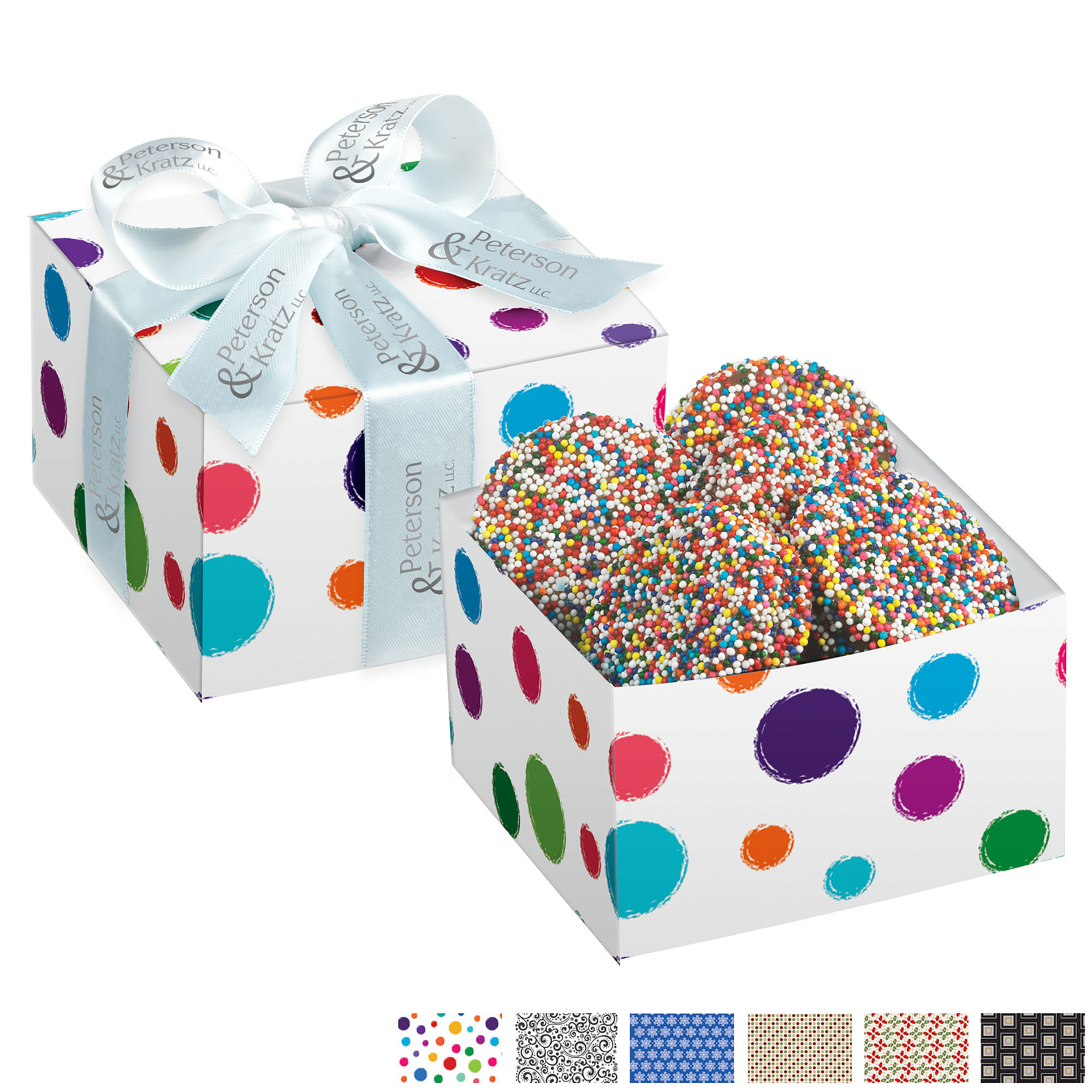 Product Photo 1 Chocolate Covered Oreo® 5 Piece Gift Box with Rainbow Nonpareil Sprinkles