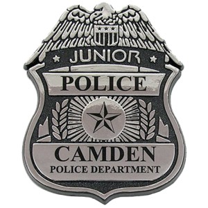 Junior Police Officer Badge, Clip Backing, Custom - JBB450