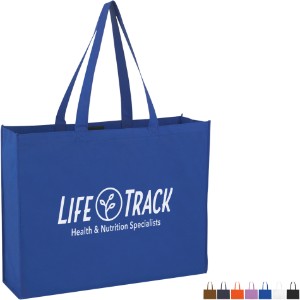 Non-Woven Shopper Tote w/ Hook & Loop Closure - HT9101