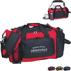 Deluxe Polyester Sport Duffel Bag, 21" - HT9107