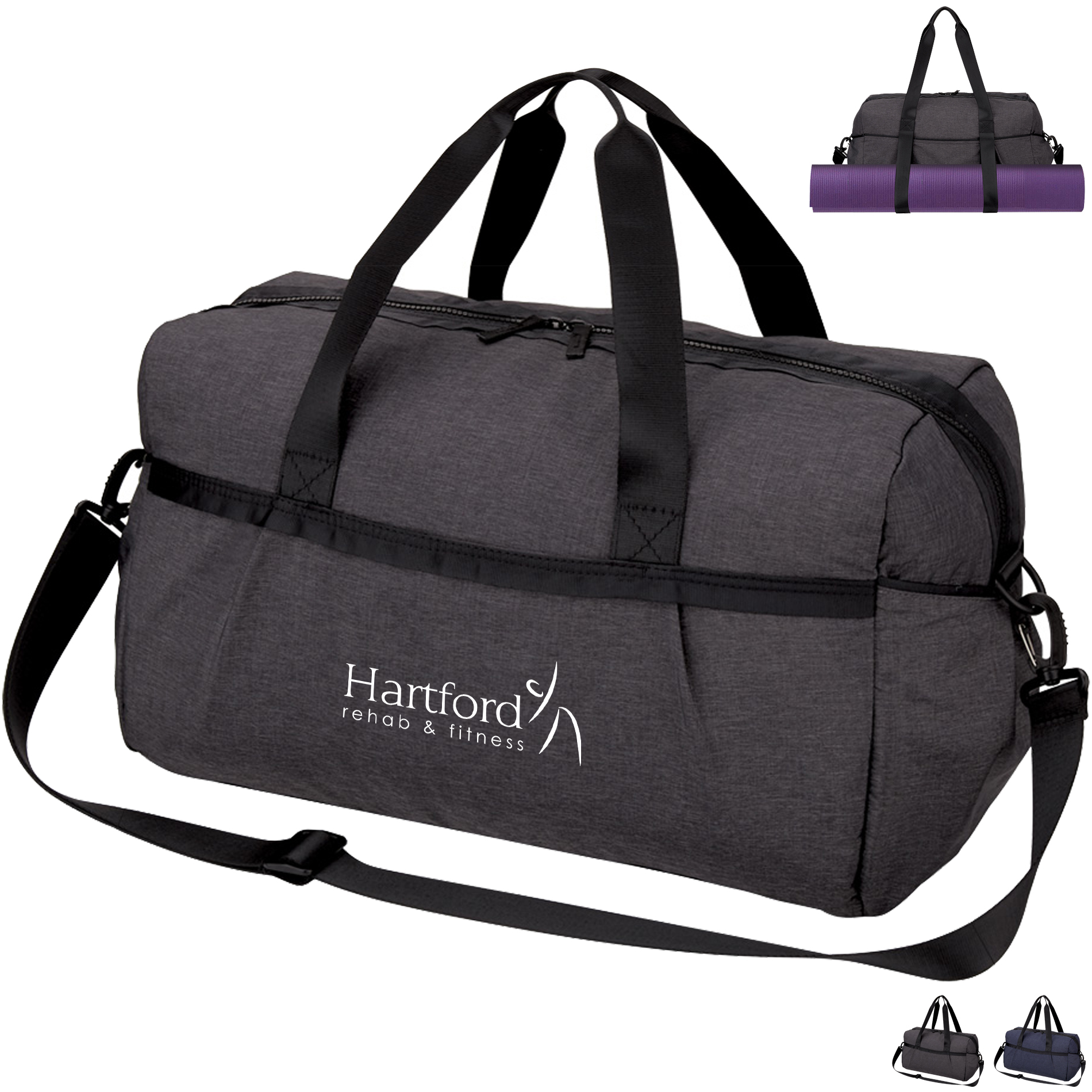 Product Photo 1 Performance Polyester Gym Duffel Bag, 18" - CLOSEOUT!