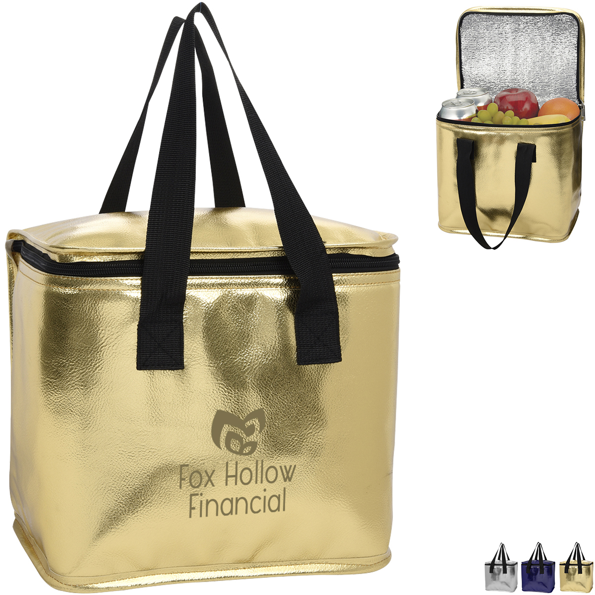 Product Photo 1 Major Metallic PVC Leatherette Cooler Bag