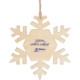 Wood Snowflake Ornament