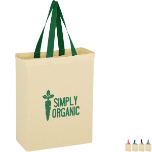 Natural Cotton Canvas Grocerty Tote Bag - HT9130