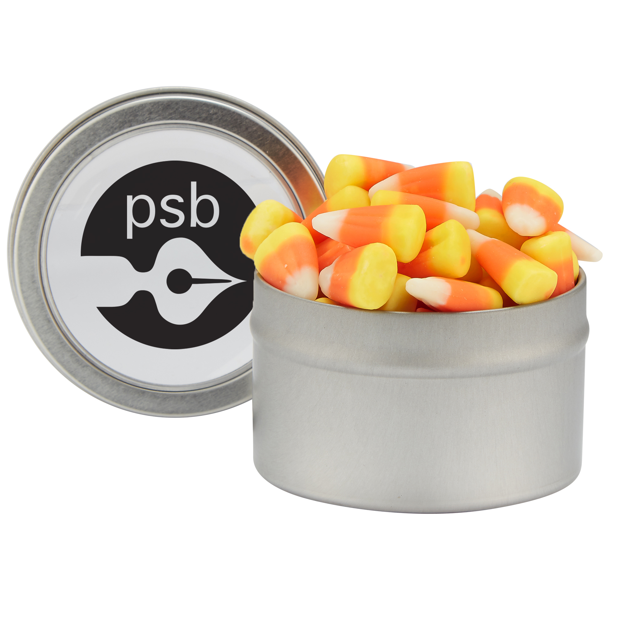 Product Photo 1 Candy Cauldron Tin with Candy Corn