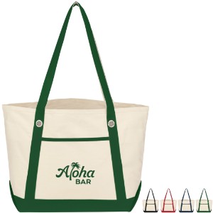 Medium Cotton Canvas Sailing Tote Bag - HT9133